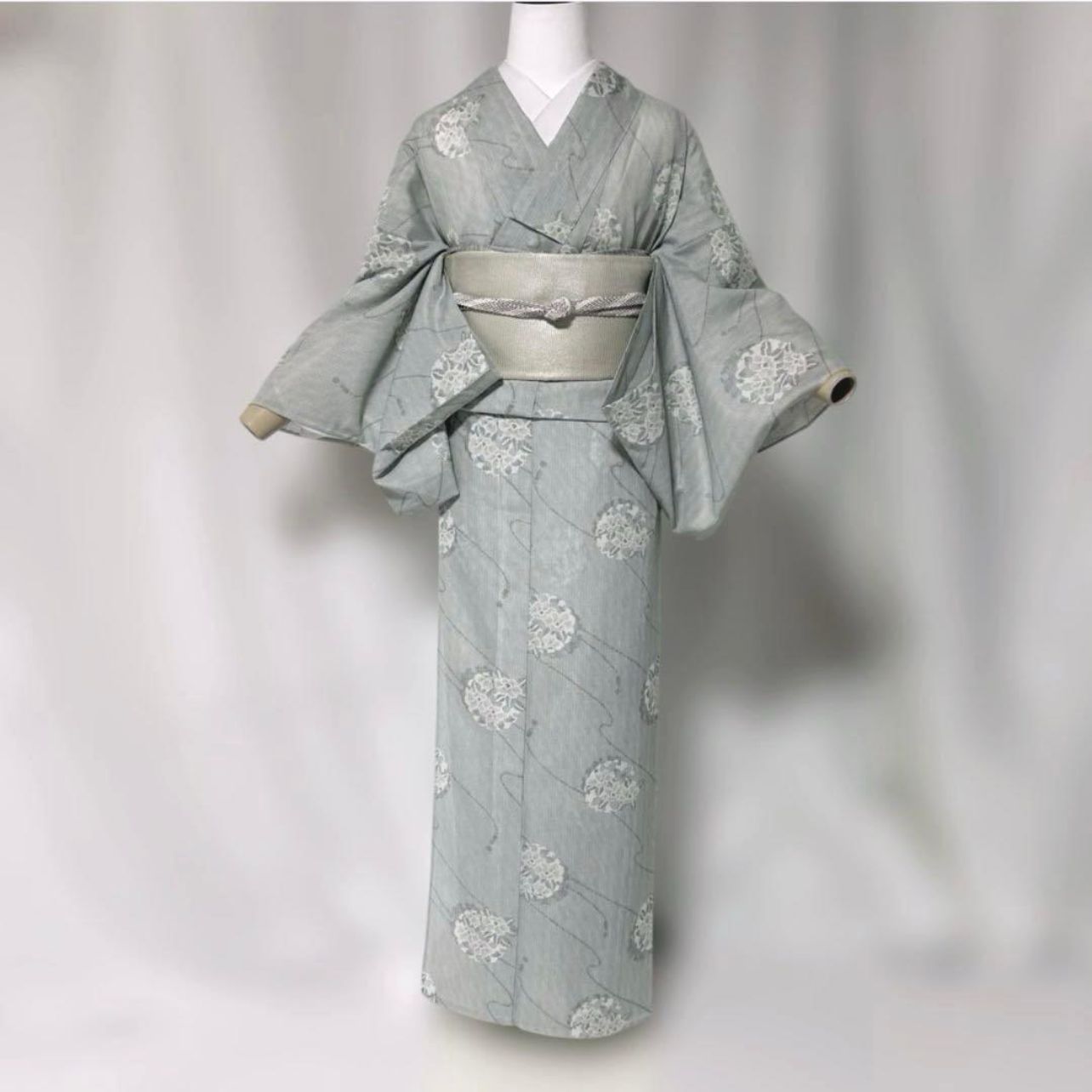 東レ 夏白大島風 フルセット 夏帯 美品夏帯締め 美品夏帯揚げ - メルカリ