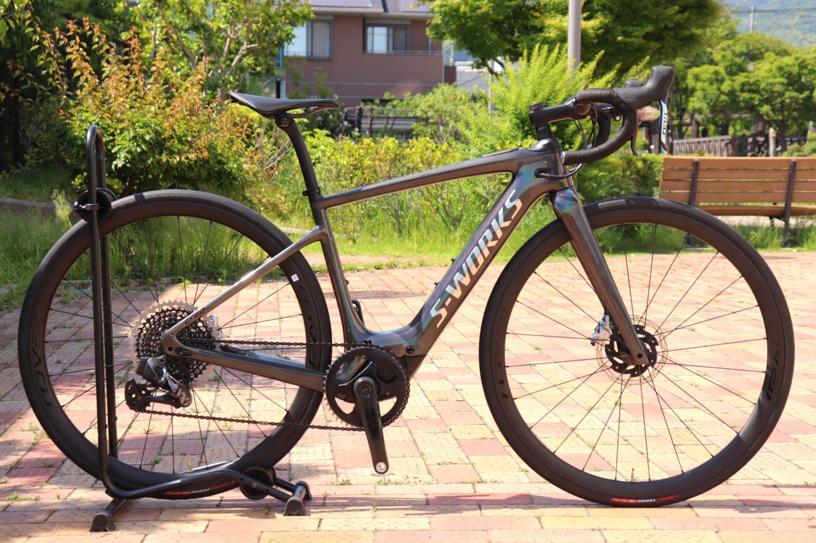 【訳あり】 スペシャライズド SPECIALIZED エスワークス クレオ S-WORKS TURBO CREO SL 2021年モデル Sサイズ スラム RED AXS D1 MIX 12S カーボン ロードバイク E-BIKE 【芦屋店】