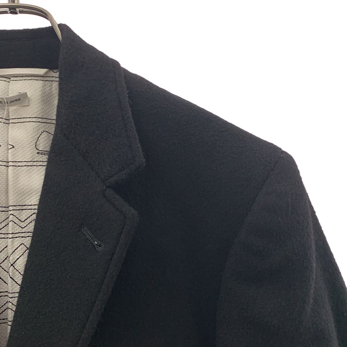 【美品】  THOM BROWNE / トムブラウン | カシミヤ チェスターコート | 0 | ブラック | メンズ 美品】 THOM BROWNE / トムブラウン | カシミヤ チェスターコート | 0