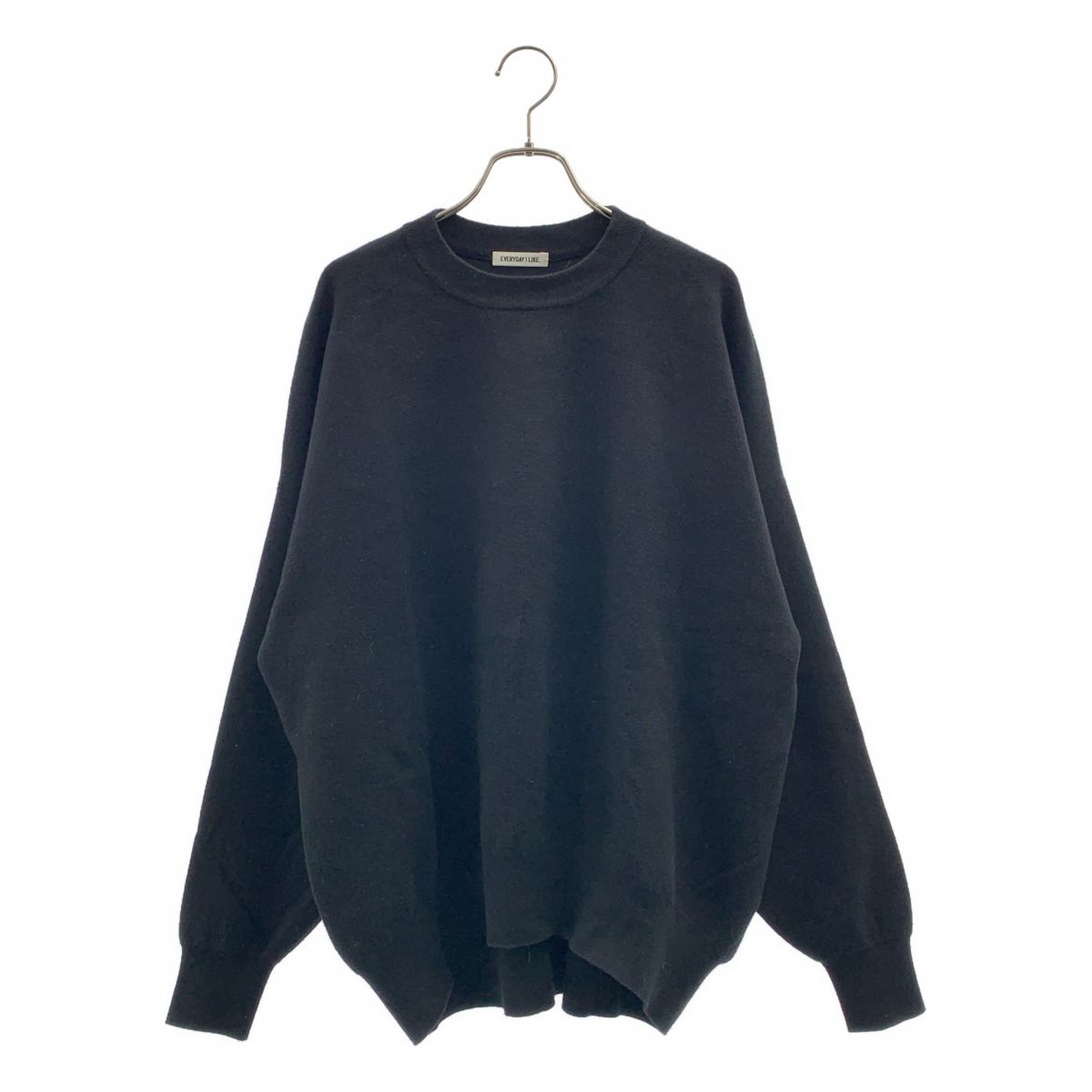 Deuxieme Classe / ドゥーズィエムクラス | 2025SS | コットンカシミヤリラックスプルオーバーニット | F | ブラック | レディース