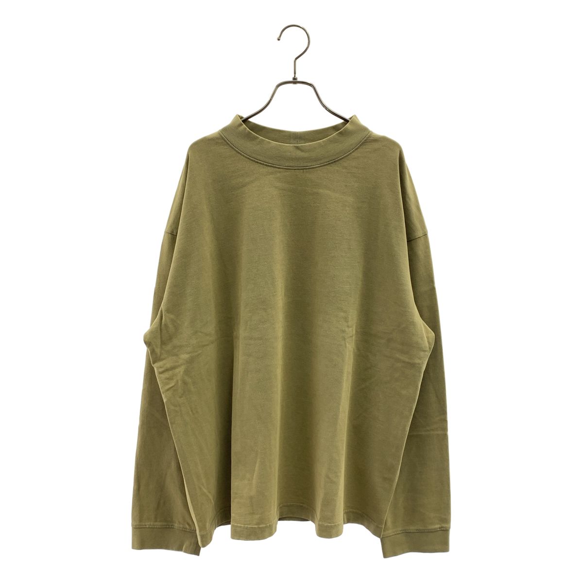 【美品】 Acne Studios / アクネストゥディオズ | モックネック ロングスリーブ Tシャツ | S | カーキ | メンズ