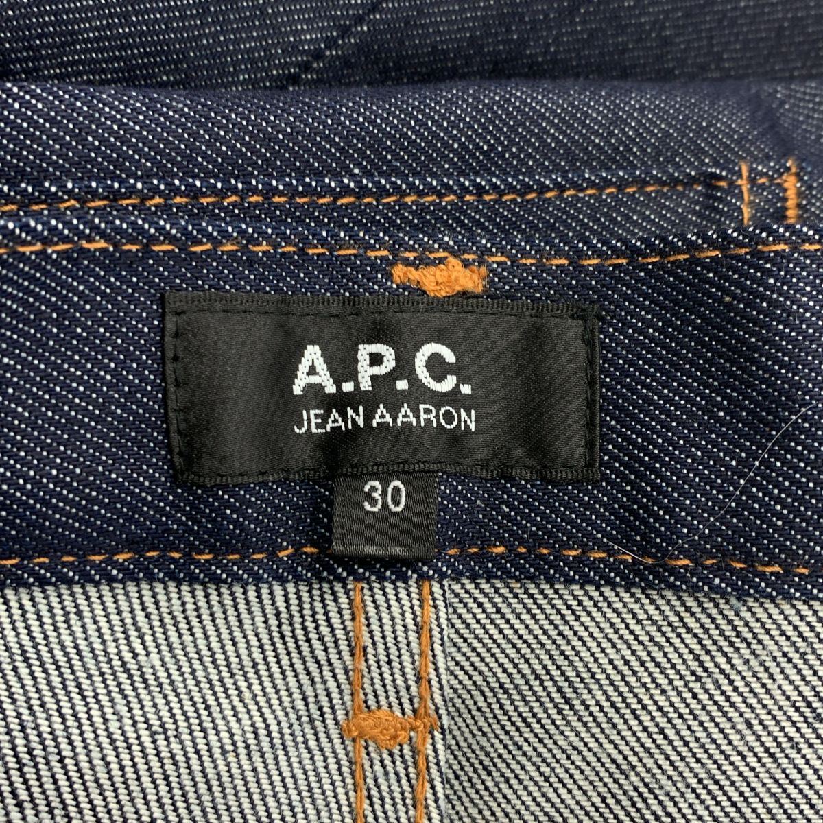 美品】 A.P.C. / アーペーセー | JEAN AARON / ロゴボタン リジット 