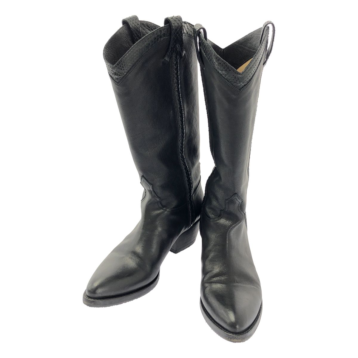 【美品】 SARTORE / サルトル | レザー ロングブーツ | 38 | ブラック | レディース