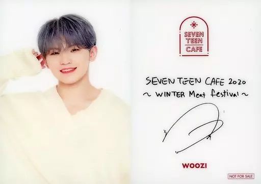 コレクションカード(男性) SEVENTEEN/WOOZI(ウジ)/裏面印刷サイン入り