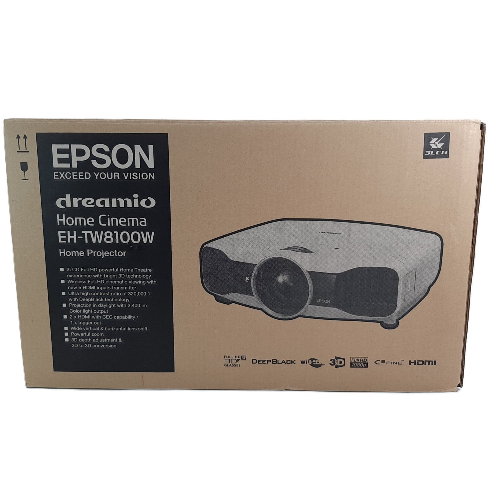 EPSON EH-TW8100W ホームシネマプロジェクター 【公式通販】