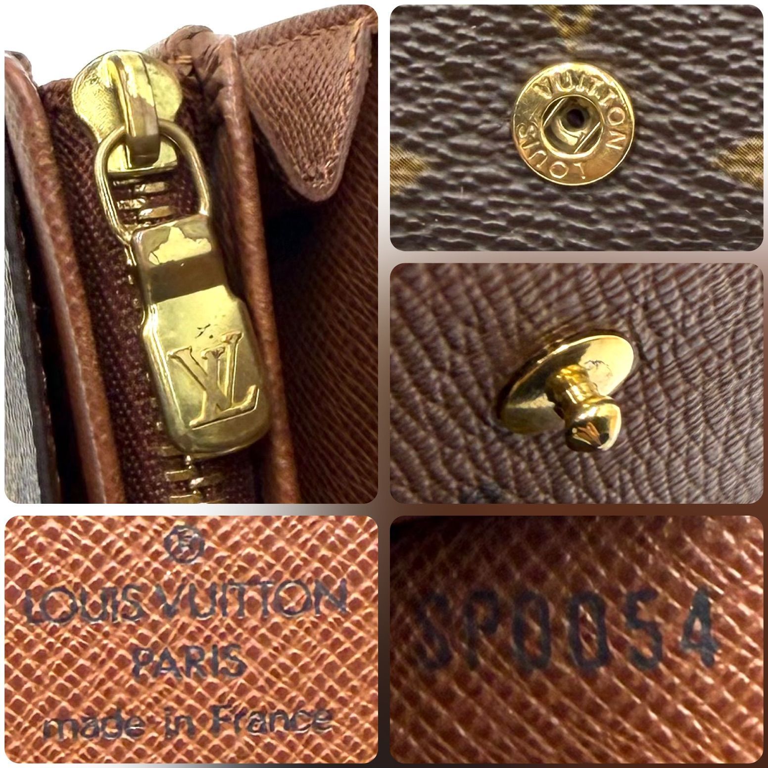 ルイヴィトン LOUIS VUITTON モノグラム ポルトモネビエ トレゾール 二
