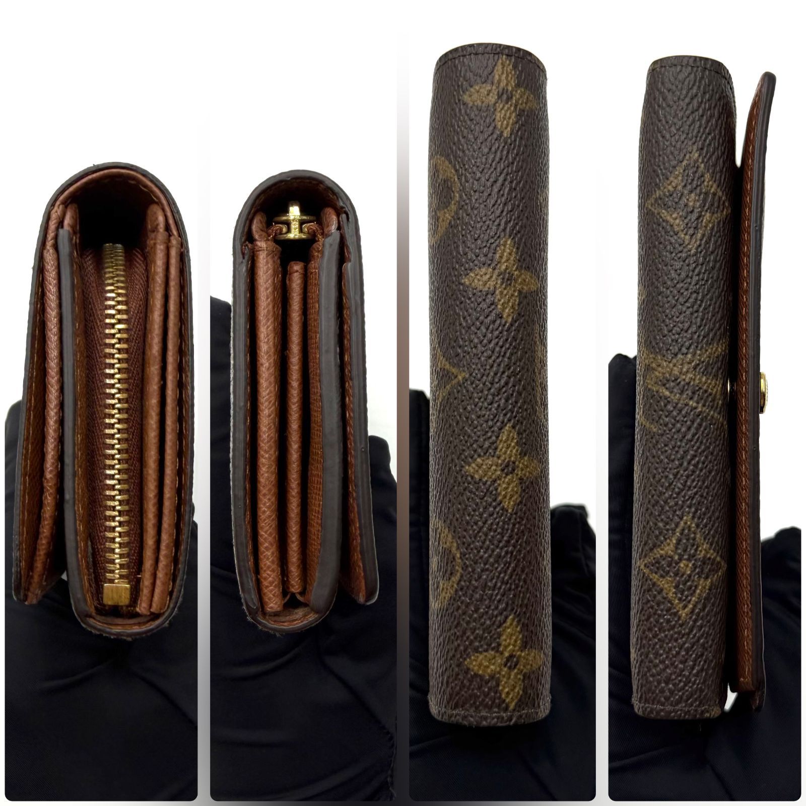 ルイヴィトン LOUIS VUITTON モノグラム ポルトモネビエ トレゾール 二