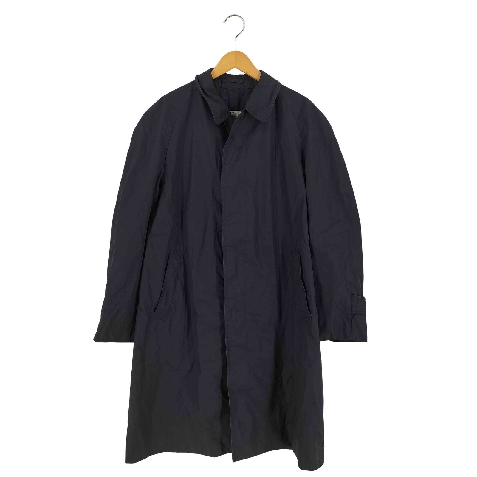 アクアスキュータム AQUASCUTUM 60S イングランド製 AQUA5 比翼 ステンカラー コート メンズ 表記無