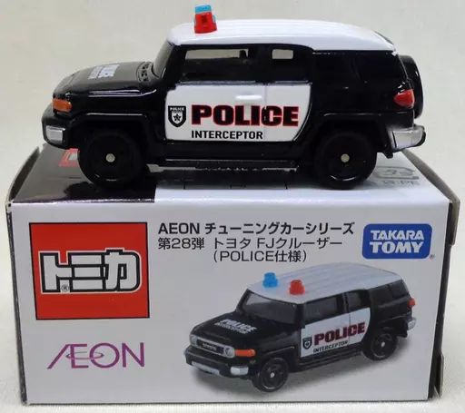 中古】トミカ 1/66 トヨタ FJクルーザー POLICE仕様(ブラック×ホワイト