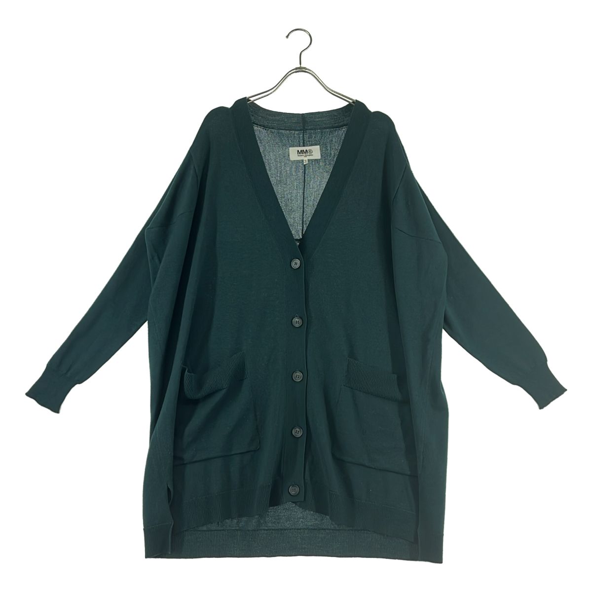 MM6 Maison Margiela / エムエムシックスメゾンマルジェラ | 2016AW | ウール オーバーサイズ カーディガン | S | グリーン | レディース