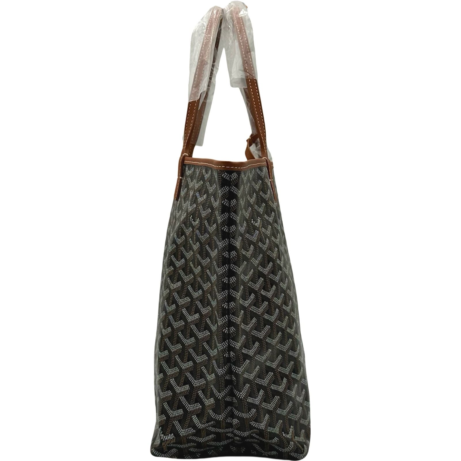 ゴヤール　GOYARD　サンルイ　PM ブラック&タン ゴヤール GOYARD サンルイPM ブラック/タン ゴヤールディンキャンバス