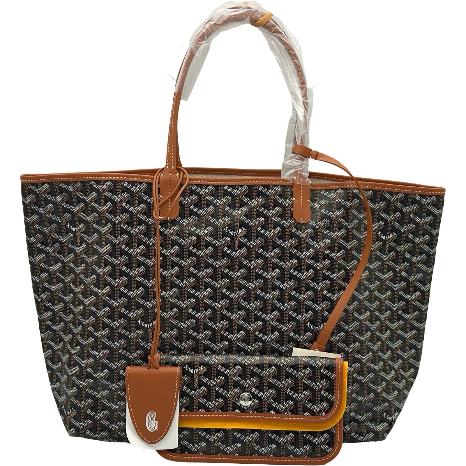 ゴヤール　GOYARD　サンルイ　PM ブラック&タン ゴヤール GOYARD サンルイPM ブラック/タン ゴヤールディンキャンバス