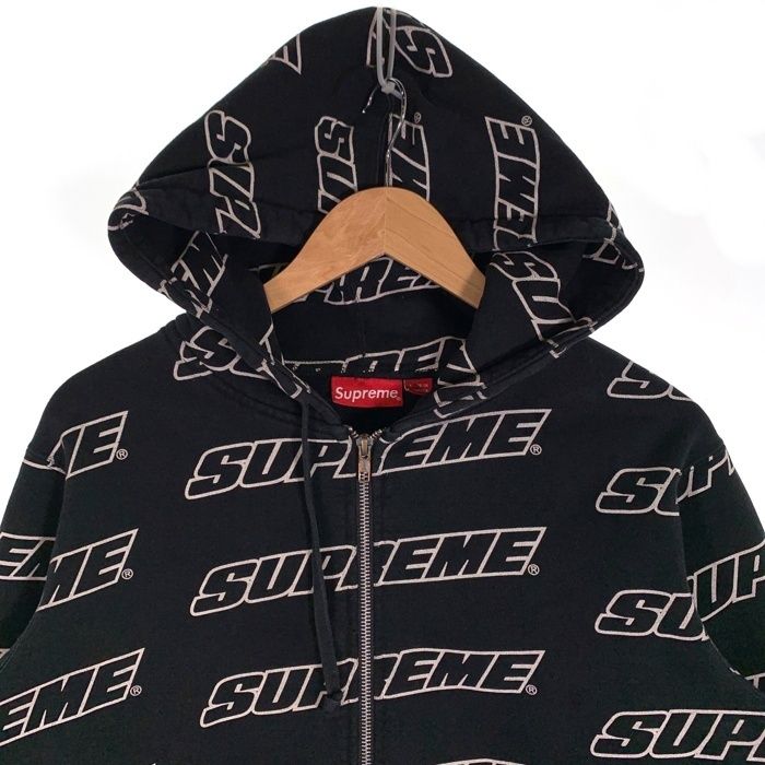 SUPREME シュプリーム 18SS Repeat Zip Up Hooded Sweatshirt ジップ
