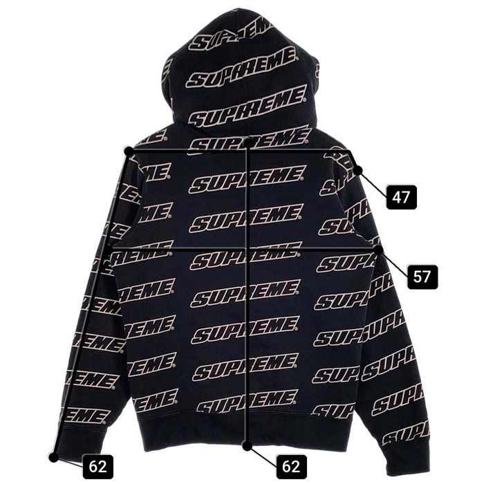 Supreme 18SS ジップパーカー SUPREME シュプリーム 18SS Repeat Zip Up Hooded Sweatshirt ジップ