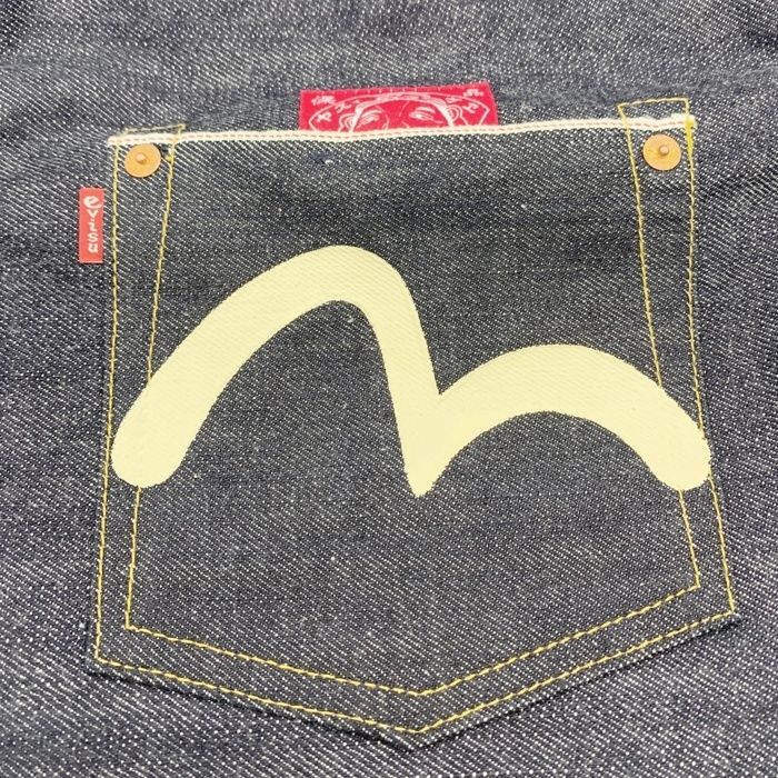 EVISU エヴィス デニム 巾着 ポーチ 日本製 - メルカリ