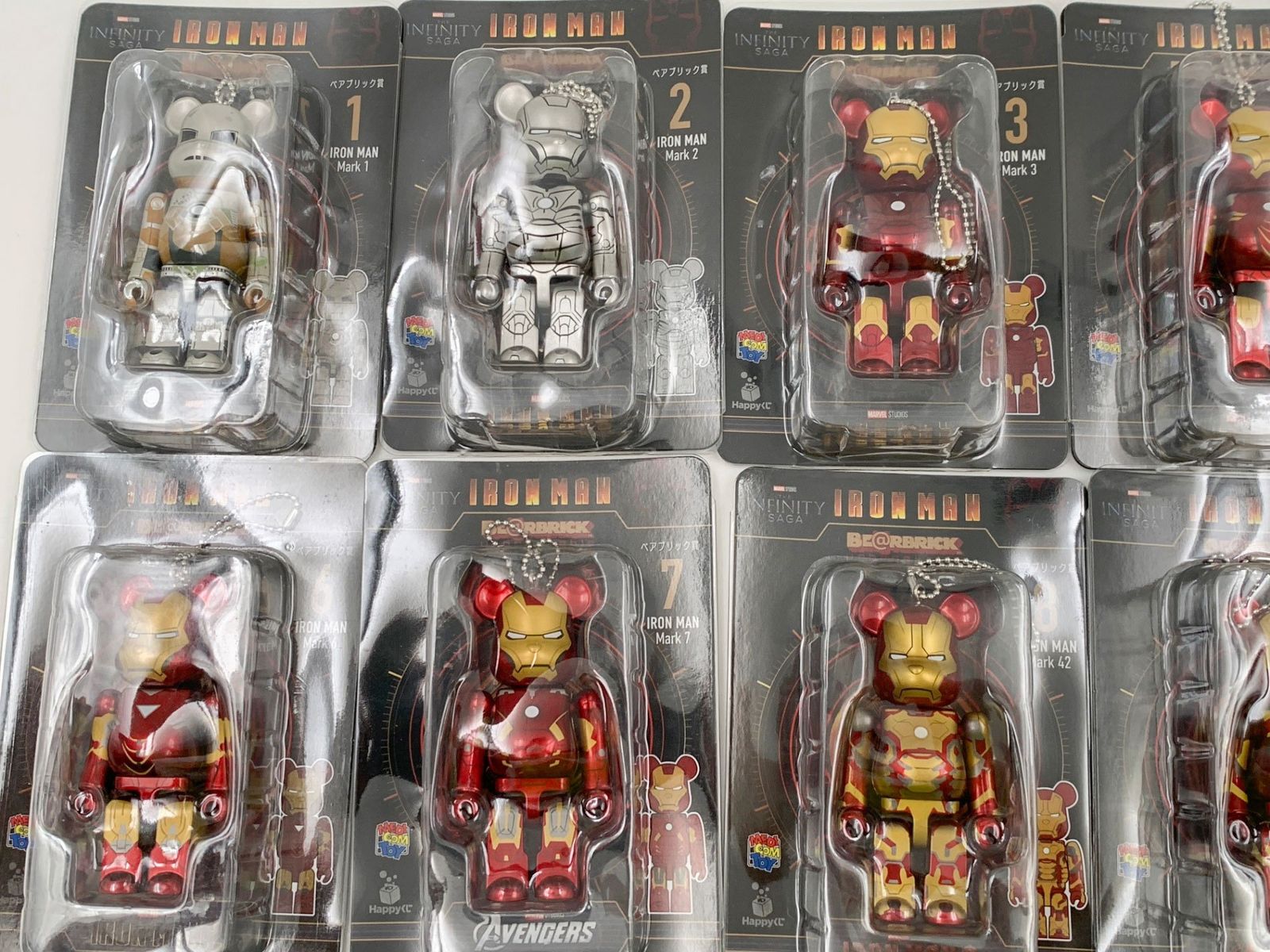♪) Happyくじ BE＠RBRICK MARVEL Infinity SAGA IRON MAN アイアン