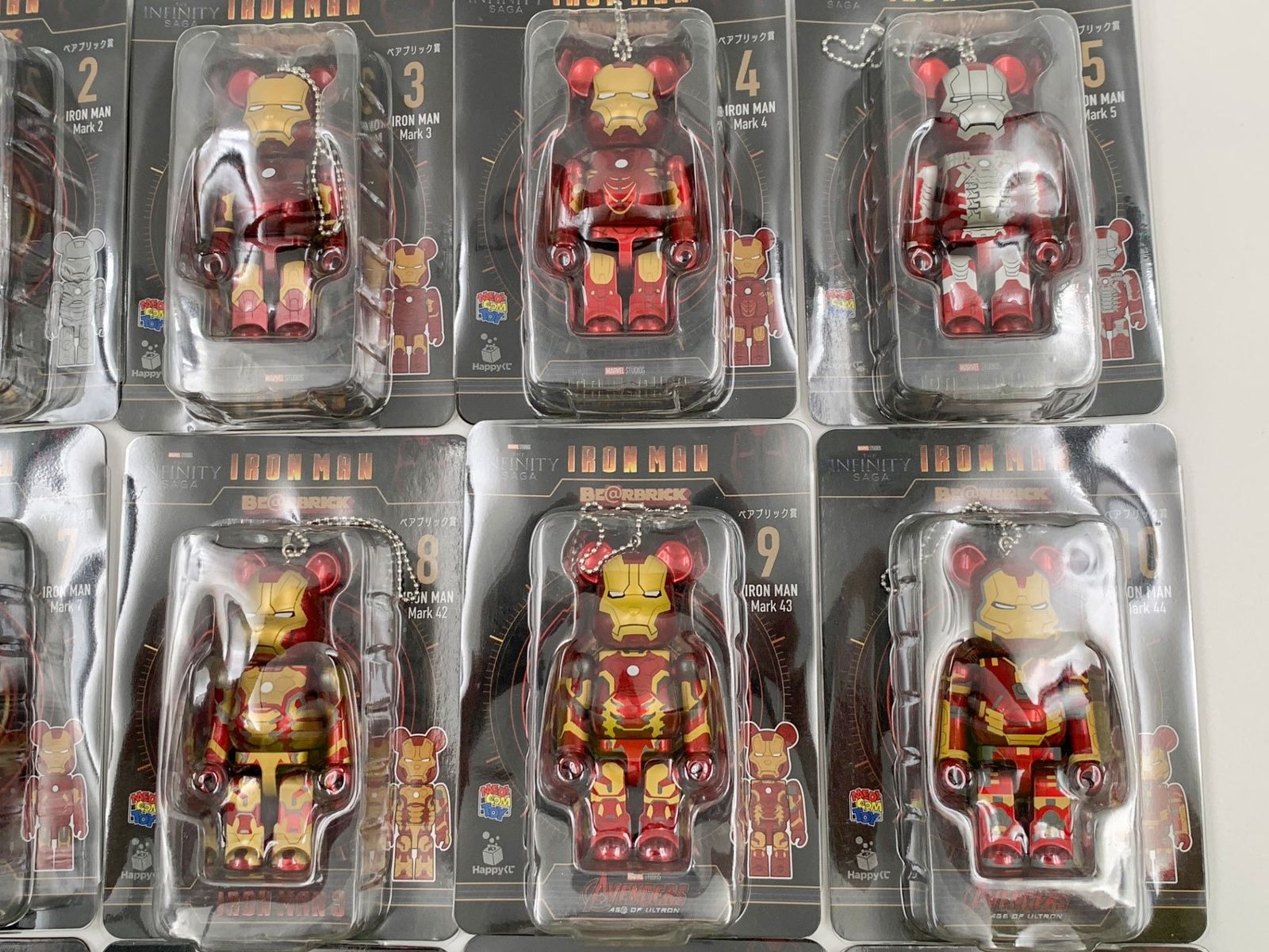 ♪) Happyくじ BE＠RBRICK MARVEL Infinity SAGA IRON MAN アイアン 