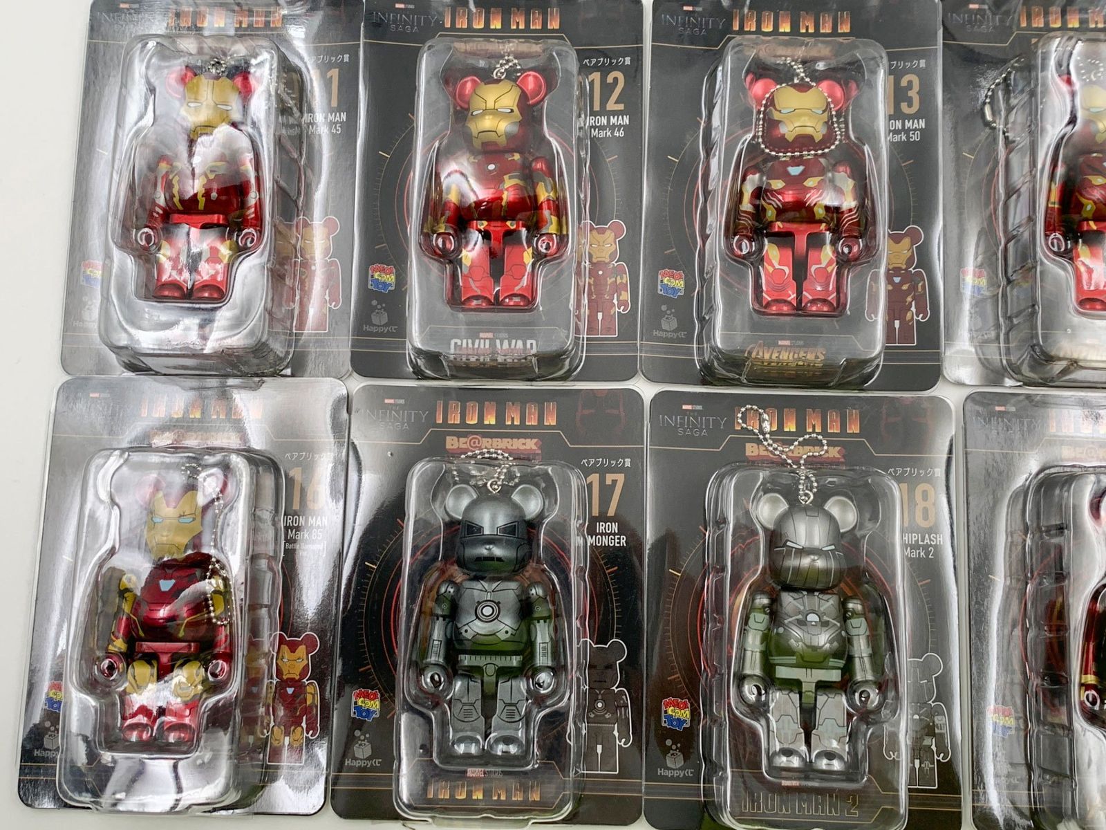 ♪) Happyくじ BE＠RBRICK MARVEL Infinity SAGA IRON MAN アイアン