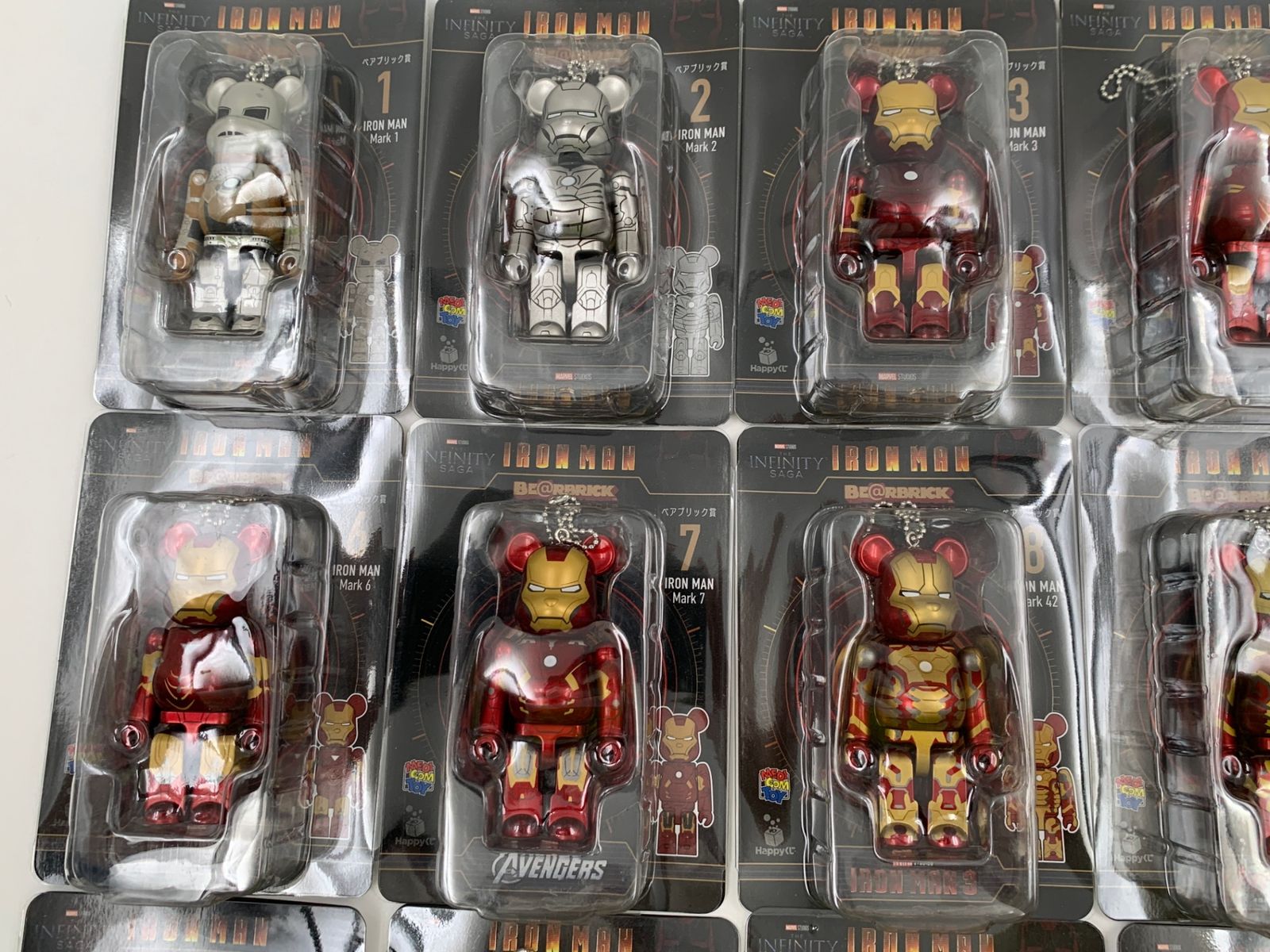 ♪) Happyくじ BE＠RBRICK MARVEL Infinity SAGA IRON MAN アイアン
