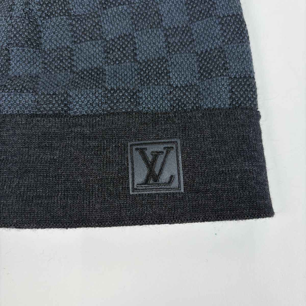 ルイ・ヴィトン Louis Vuitton ボネ プティ ダミエ ニット帽 帽子