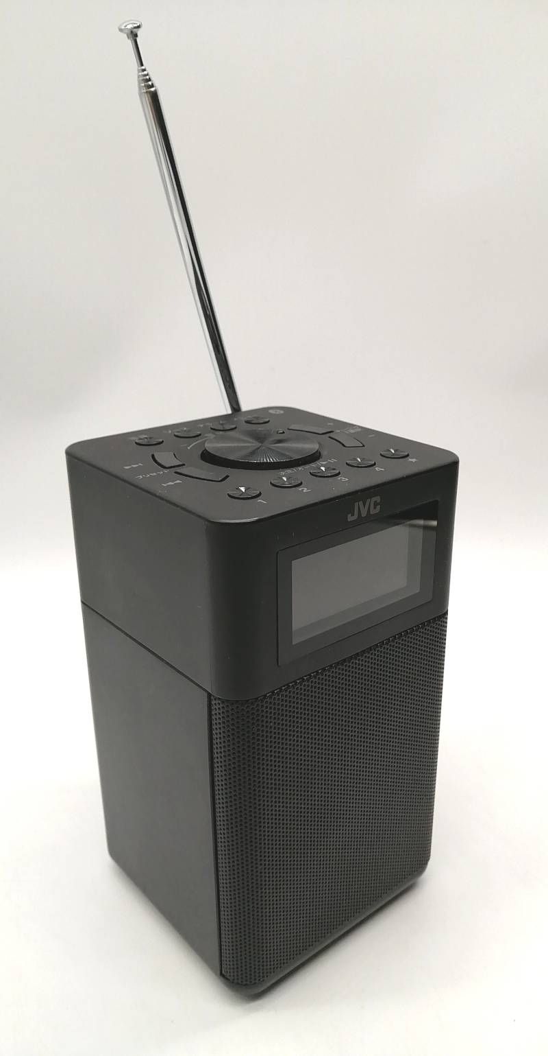 美品！JVCケンウッド JVC RA-C80BT-B コンパクト卓上ラジオ ワイドFM