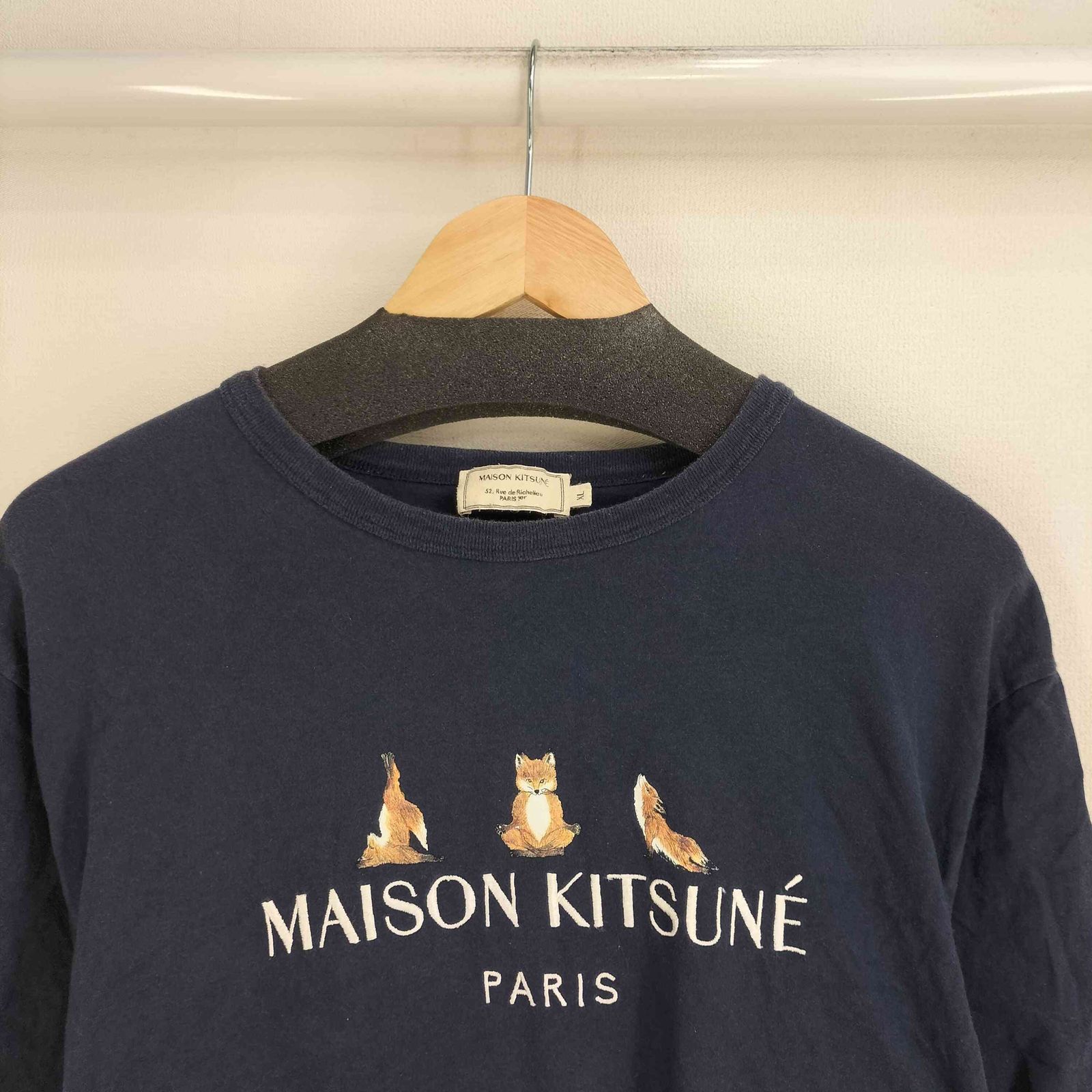 メゾンキツネ MAISON KITSUNE ヨガフォックス S/S Tシャツ メンズ JPN