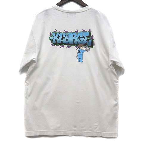 エクストララージ X-LARGE バフ Tシャツ カットソー 半袖 S/S TEE BUFF ホワイト 白 L 101202011040