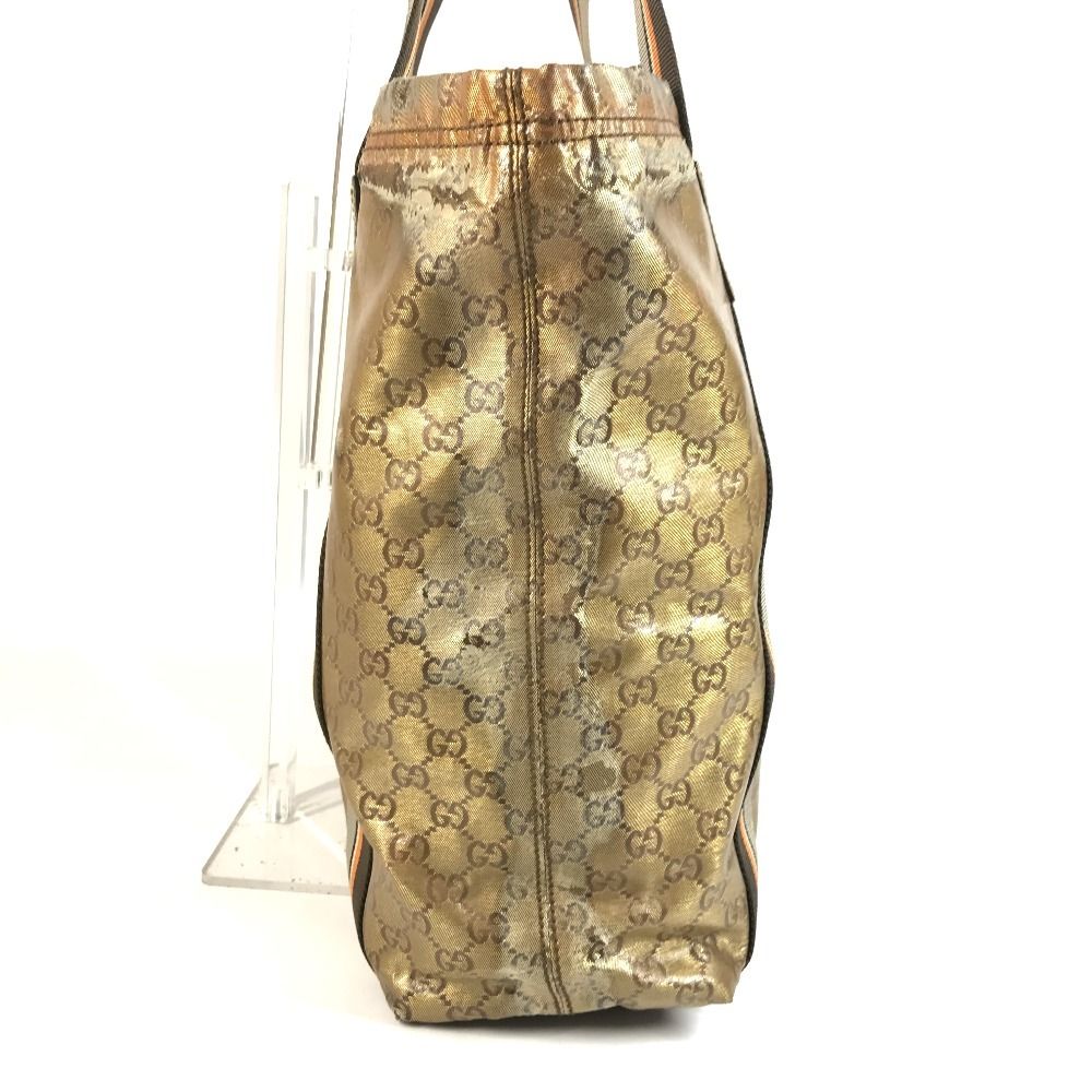GUCCI グッチ トートバッグ ロゴ 189669 コーティングキャンバス 
