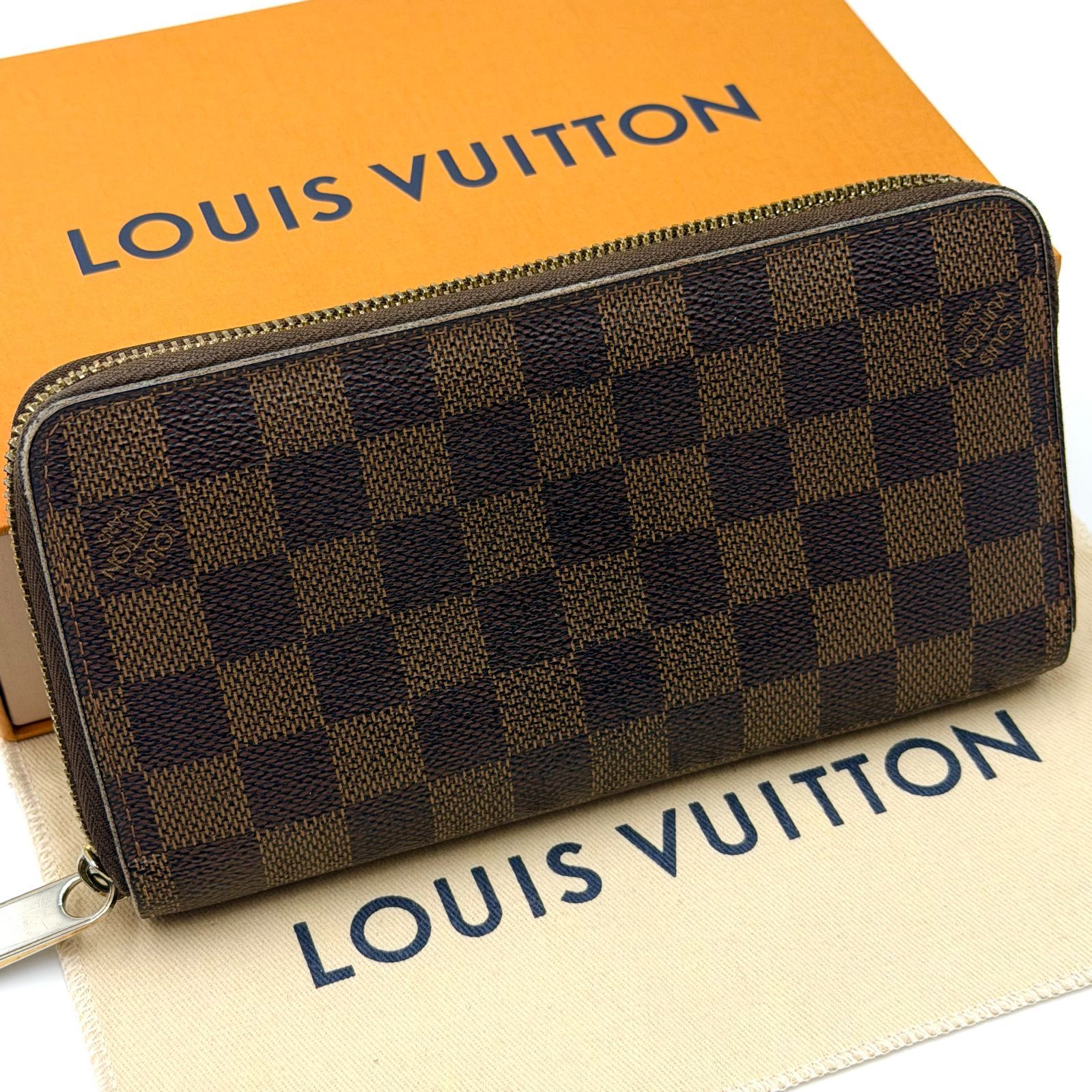 ルイヴィトン LOUIS VUITTON ダミエ エベヌ ジッピーウォレット 長財布 