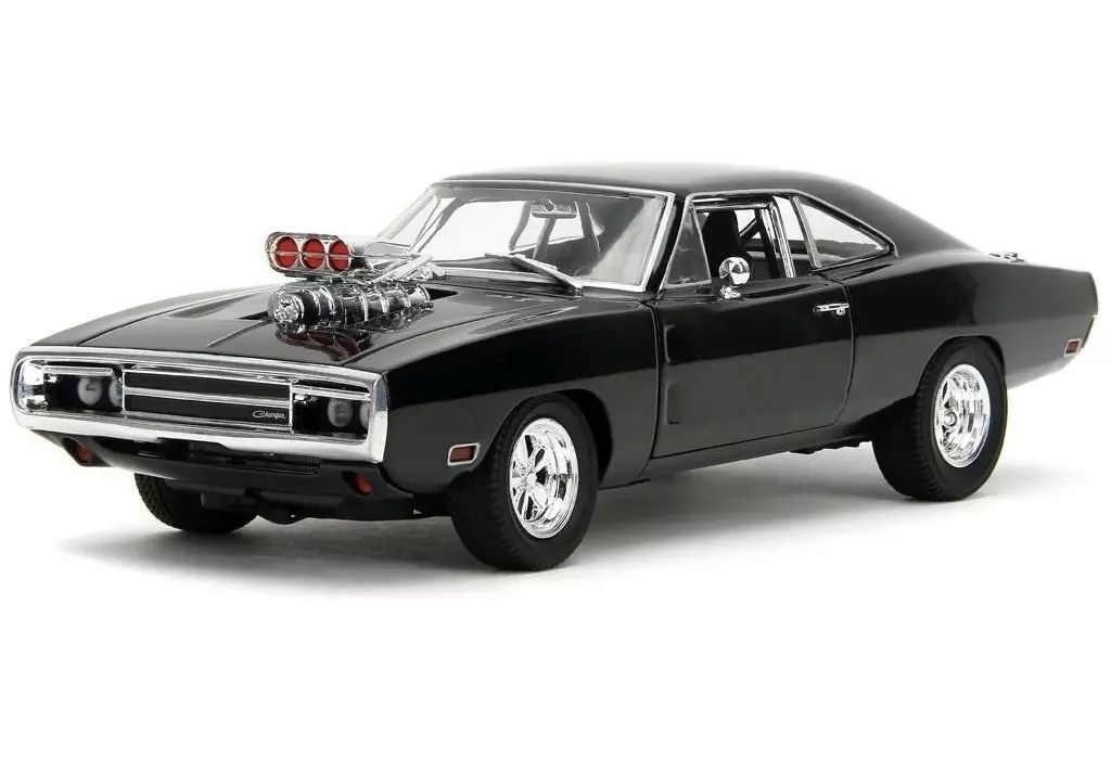 中古】ミニカー 1/24 1970 ダッジ チャージャー R/T(ブラック