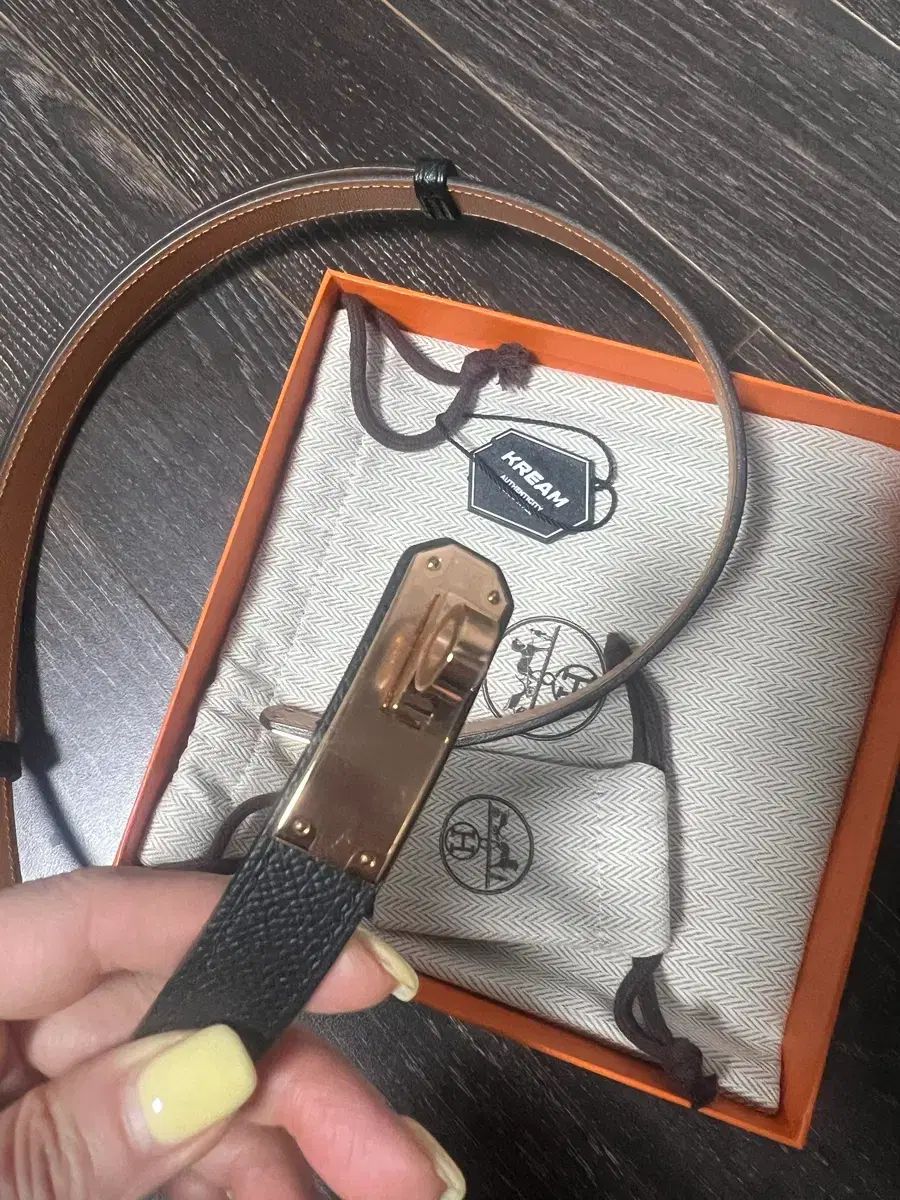 未使用 フルセット) Hermes エルメス ケリーベルト ブラック エプソン ローズゴールド