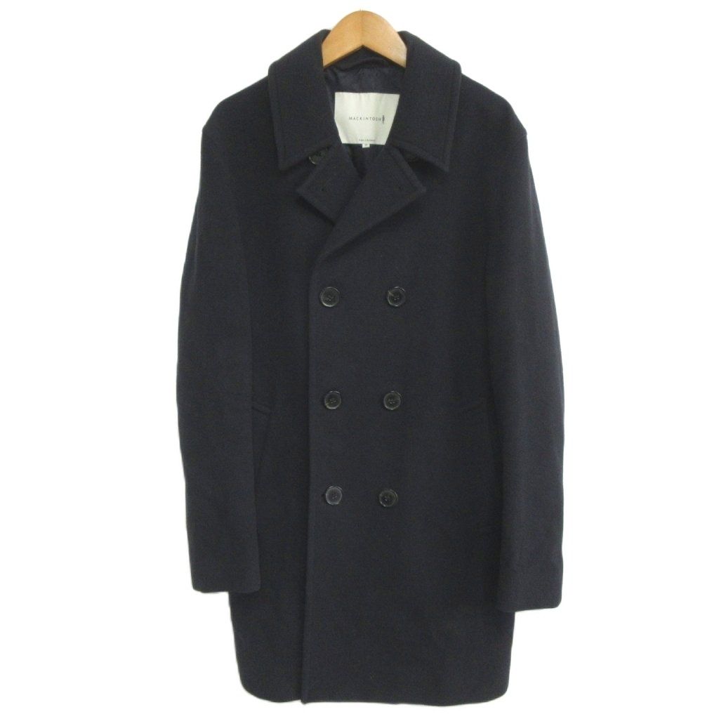 Mackintosh マッキントッシュ ダブルコート 36英国製ウール ブラック Mackintosh マッキントッシュ ダブルコート 36英国製ウール ブラック