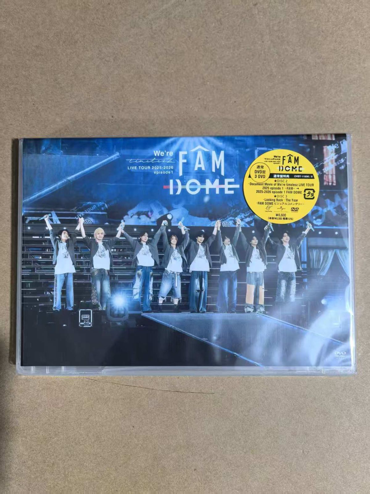We're timelesz LIVE TOUR 2025-2026 episode 1 FAM DOME (通常盤)(3枚