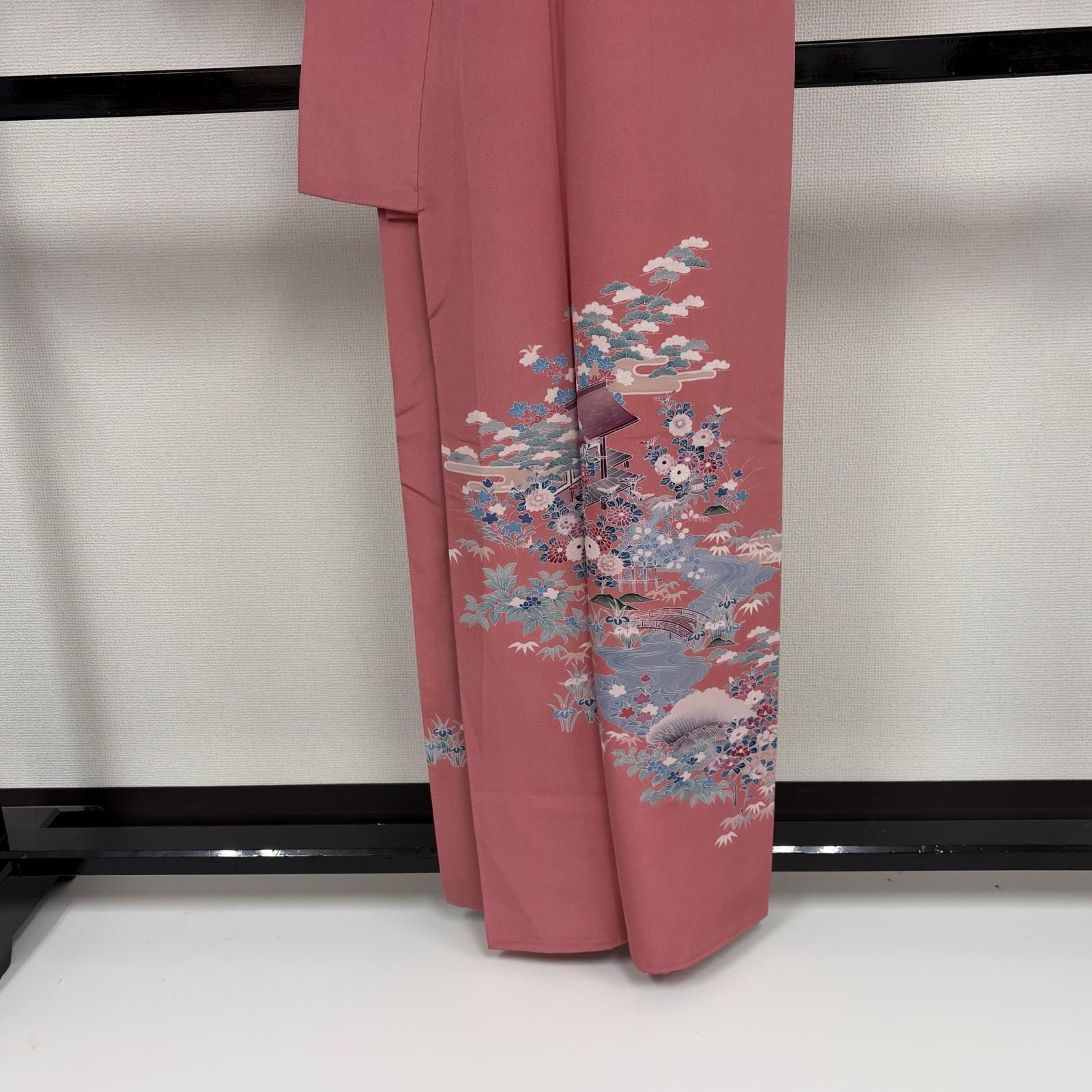付下げ 友禅 上品な花柄の染め 紋無し 正絹 着物 MK-7421 - メルカリ