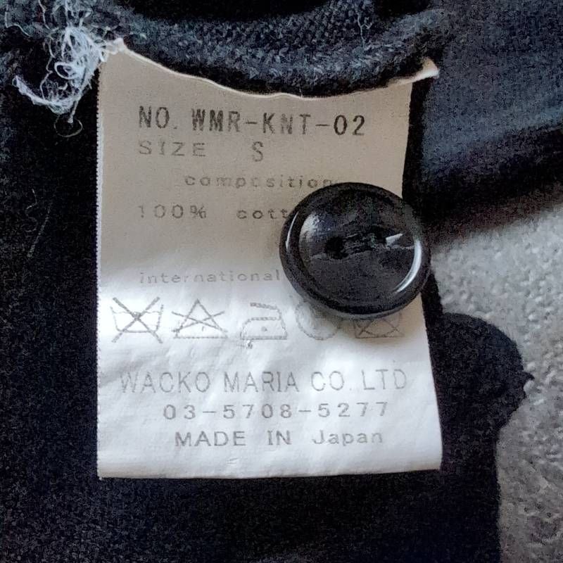 Wacko Maria Cardigan Men's Size S Black Made in Japan ワコマリア