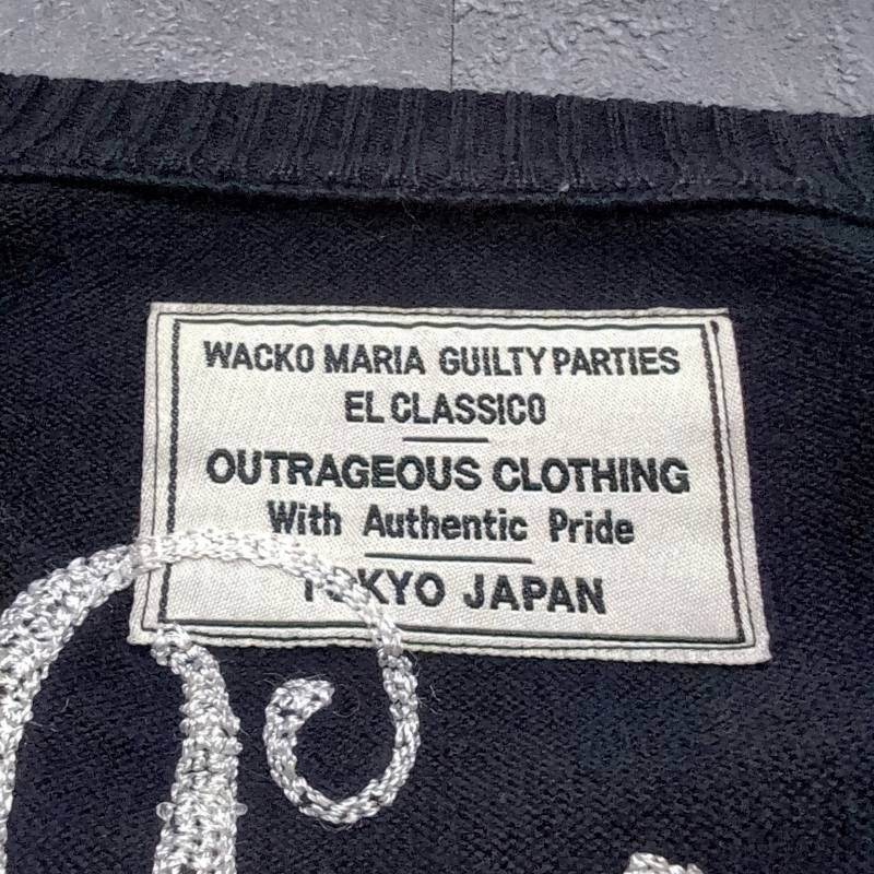 GUILTY PARTIES ブラックカーディガン Wacko Maria Cardigan Men's Size S Black Made in Japan ワコマリア
