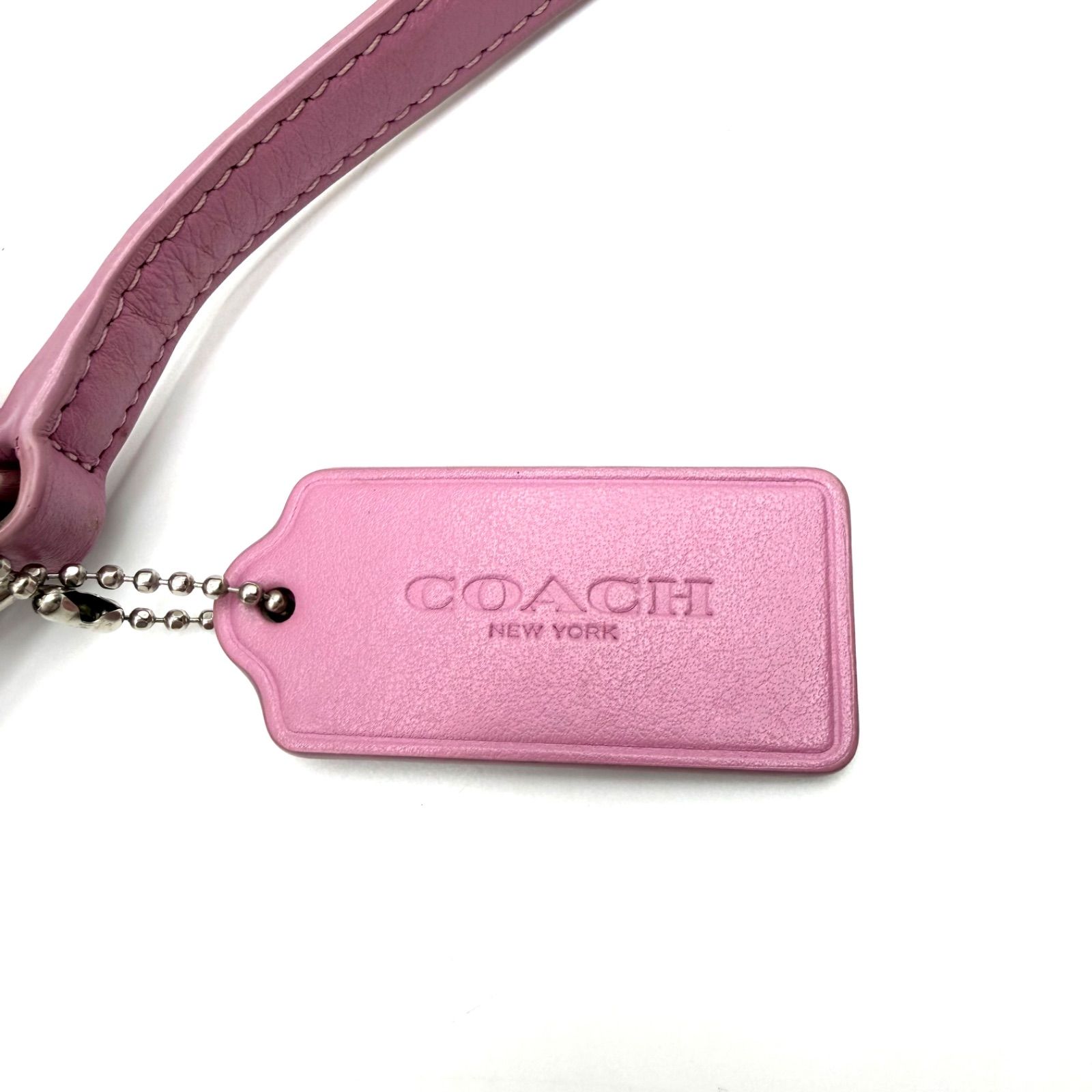 COACH y2k pink leather shoulder bag crossbody double pocket コーチ 