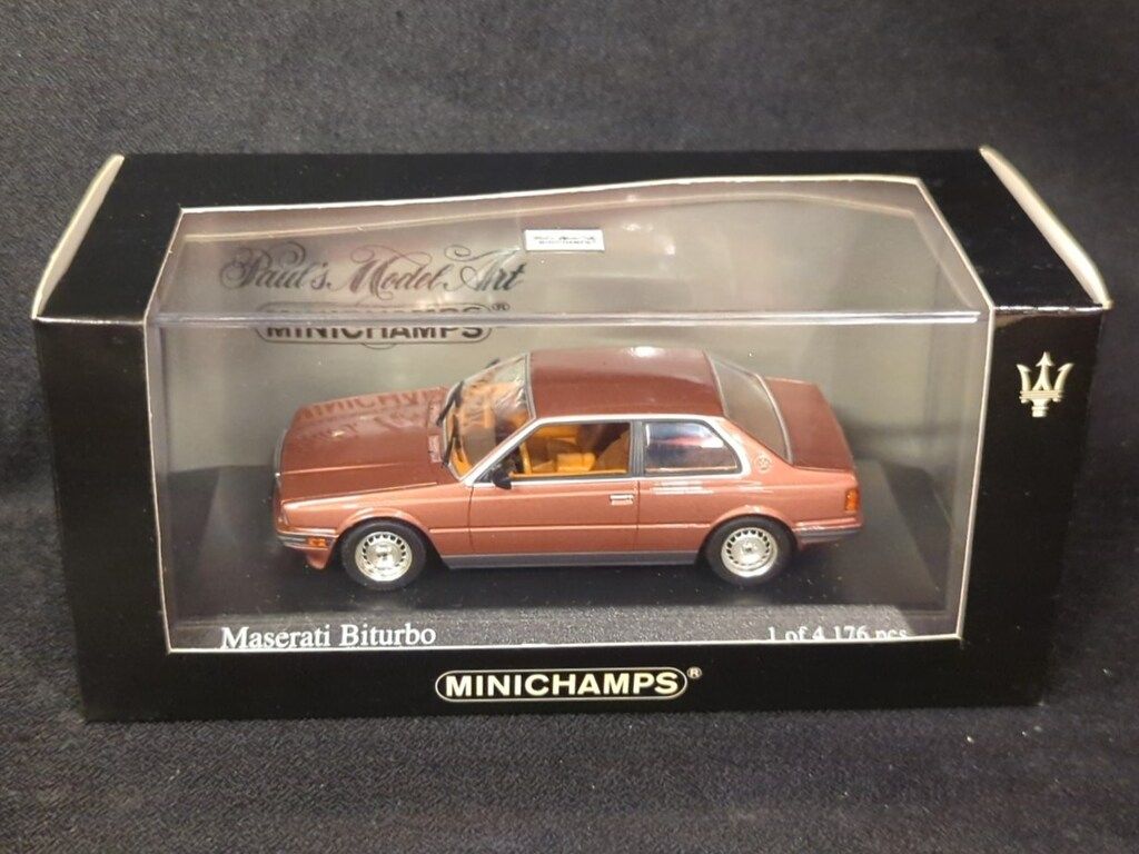 ポールズモデルアート 1/43ミニチャンプス Meserati Biturbo 1982