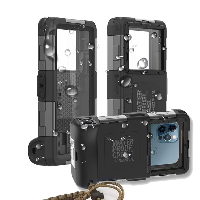 【新品】 「Doo」IPX8標準防水レベル ダイビングケース iPhone写真やビデオ水中撮影ケース 水深さ15mで潜水 360度全方位保護 防水 防雪 防滴 耐衝撃 耐久性 水中撮影 お釣り お風呂 温泉 海水浴 水泳など適用 ストラップ付き【for iPh