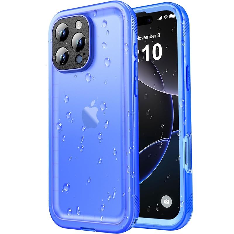 【新品】 SPORTLINK iPhone 16 Pro Max 用 防水ケース - iPhone16 Pro Max 用 ケース 完全防水 - IP68規格防水等級 防雪 防塵 耐衝撃 360°全面保護 ワイヤレス充電 フェイスID 認証対応 カメラ調整ボタ 5,006円