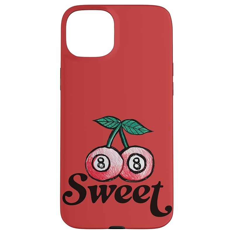 【新品】 Cherry 8 ボール かわいい プール サメ アートワーク ビリヤード スマホケース iPhone 15 Plus 用