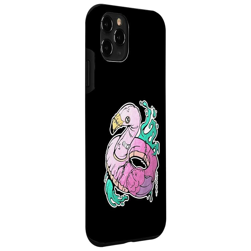 【新品】 フラミンゴ&有刺鉄線インフレータブルプールおもちゃ スマホケース iPhone 11 Pro 用 【新品】 フラミンゴ&有刺鉄線インフレータブルプールおもちゃ スマホケース iPhone 11 Pro 用