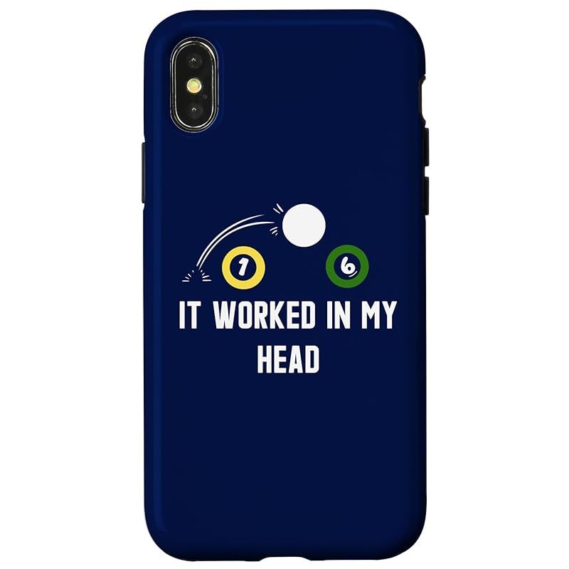 【新品】 It Worked In My Head 面白いプールビリヤード スマホケース iPhone X/XS 用 7,800円