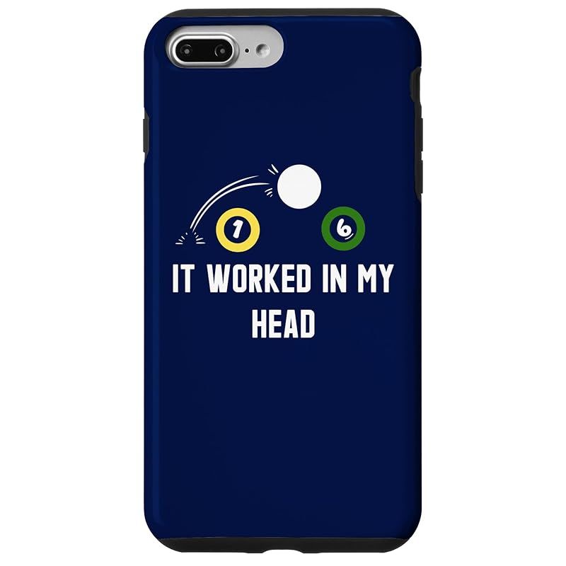 【新品】 It Worked In My Head 面白いプールビリヤード スマホケース iPhone 7 Plus/8 Plus 用