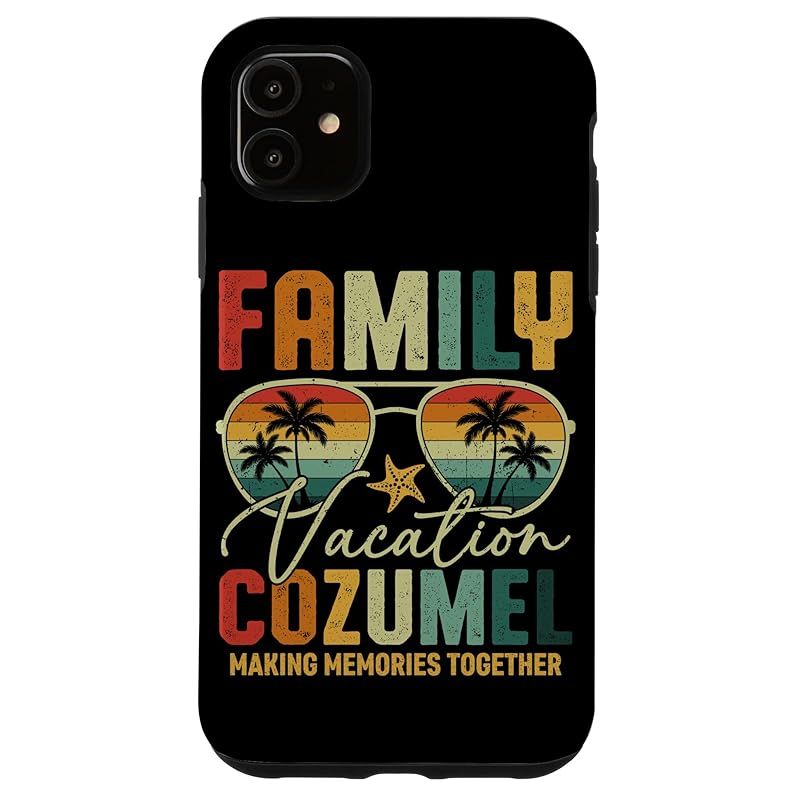 【新品】 家族での休暇 コスメル メキシコ 旅行 思い出 スマホケース iPhone 11 用