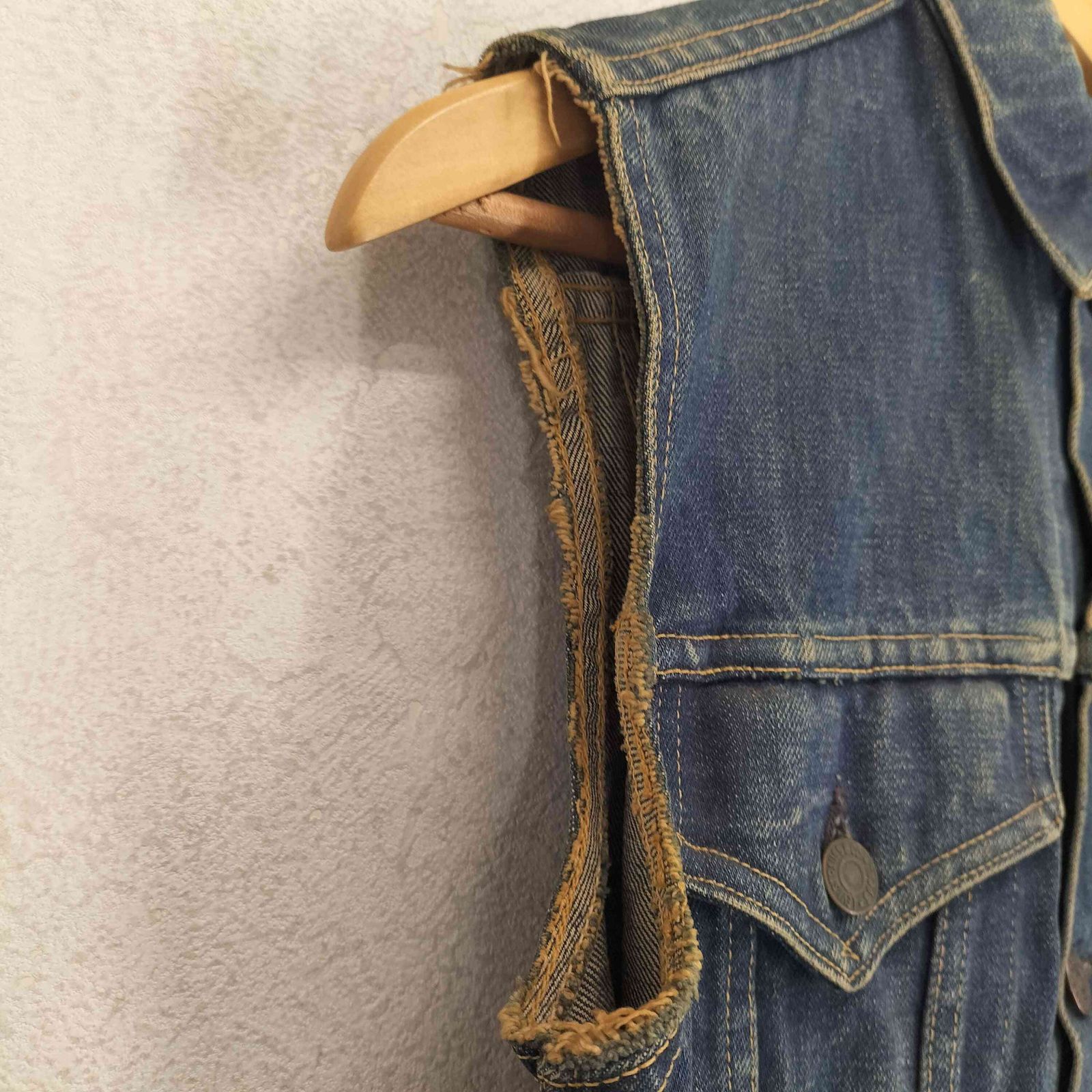 リーバイス Levis 60S 557B Big E 3rd カットオフデニムベスト メンズ