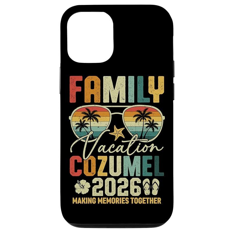 【新品】 家族旅行コスメル 2026 メキシコ旅行思い出 スマホケース iPhone 12/12 Pro 用