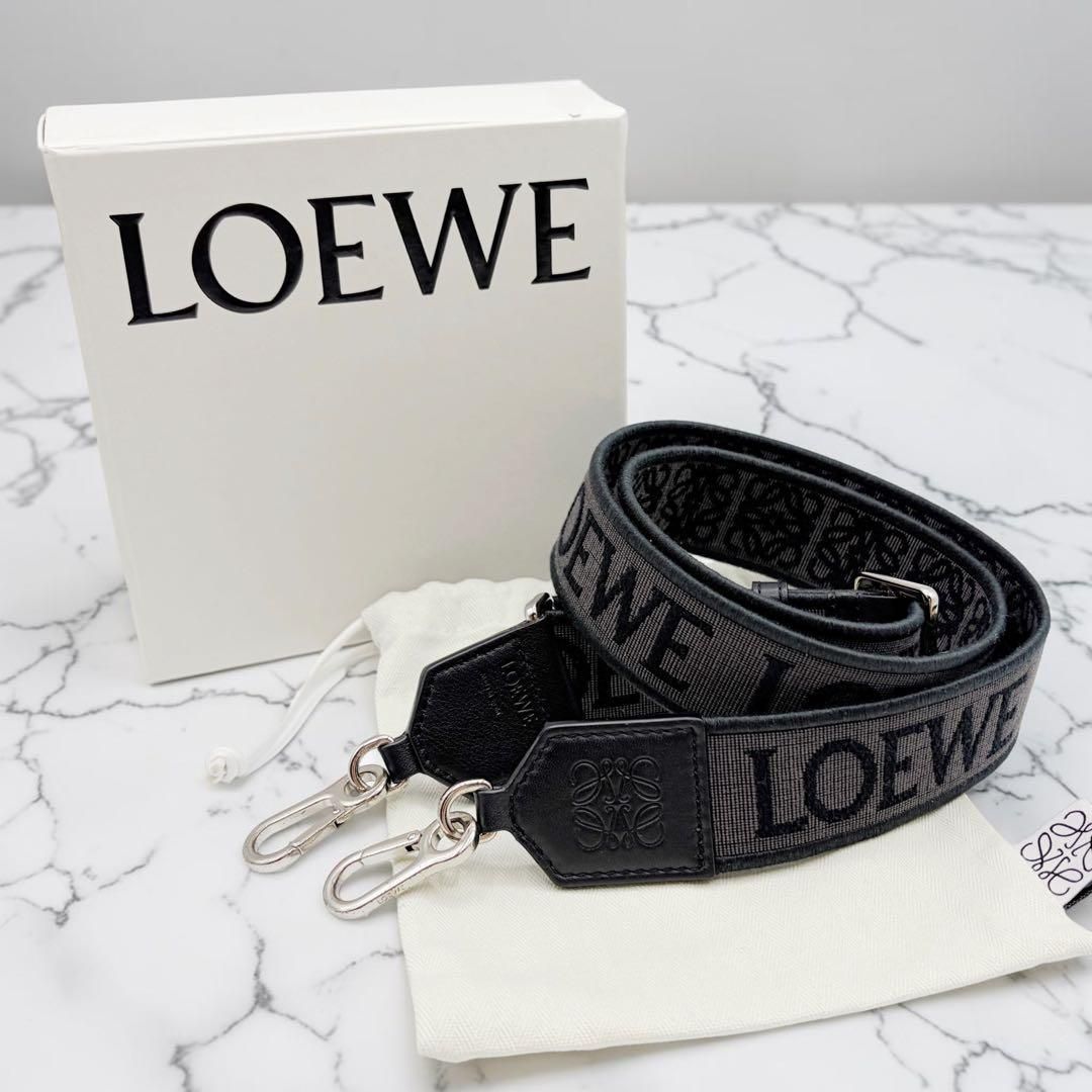 ⭐️美品⭐️ ロエベ アナグラム ショルダーストラップ ブラック S金具