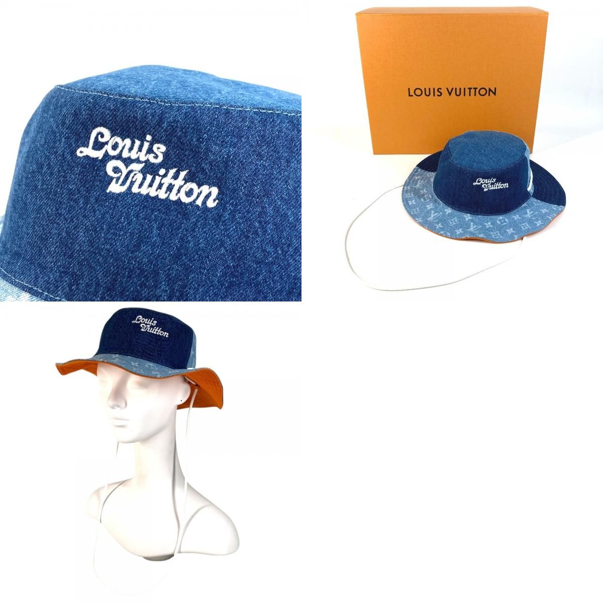 LOUIS VUITTON ルイヴィトン ハット バケットハット デニムパッチ