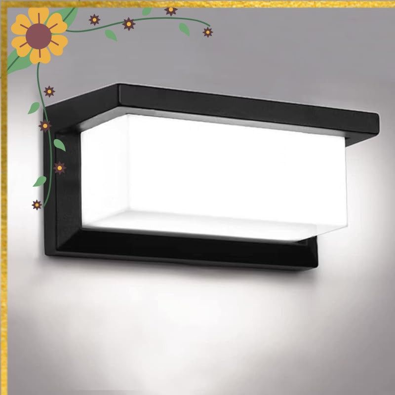 ALLUCK 玄関灯 人感センサーライト LED ポーチライト明暗センサー 防水 防雨型 IP65 外灯 屋外 門柱灯 玄関照明 防犯ライト 廊下灯 ガーデンライト 壁掛け照明 (ホワイト) 1